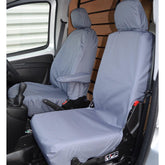 Citroen Nemo Van 2008 On Driver’s Seat And Non-folding Passenger Seat Covers -pair - Grey